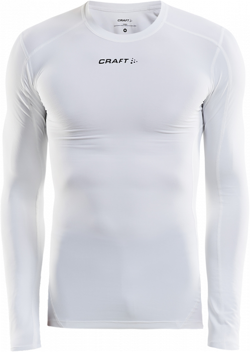 Craft - Pro Control Kompressions T-Shirt Langærmet Unisex - Hvid & sort