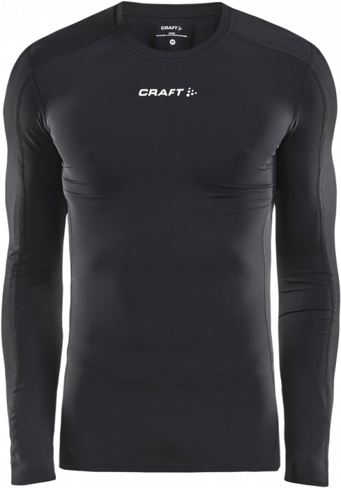 Craft - Pro Control Kompressions T-Shirt Langærmet Unisex - Sort & hvid