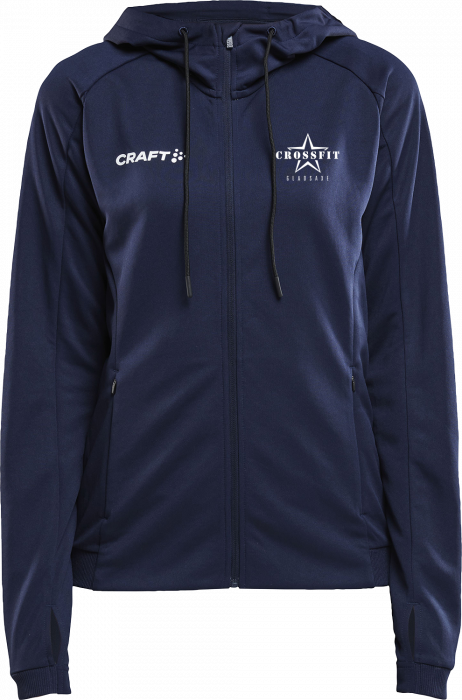 Craft - Gladsaxe Crossfit Full-Zip Hoodie Women - Azul-marinho